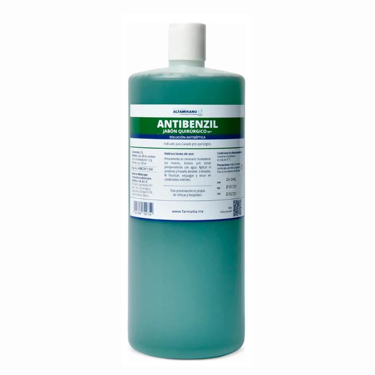ANTIBENZIL JABÓN QUIRÚRGICO 1 L