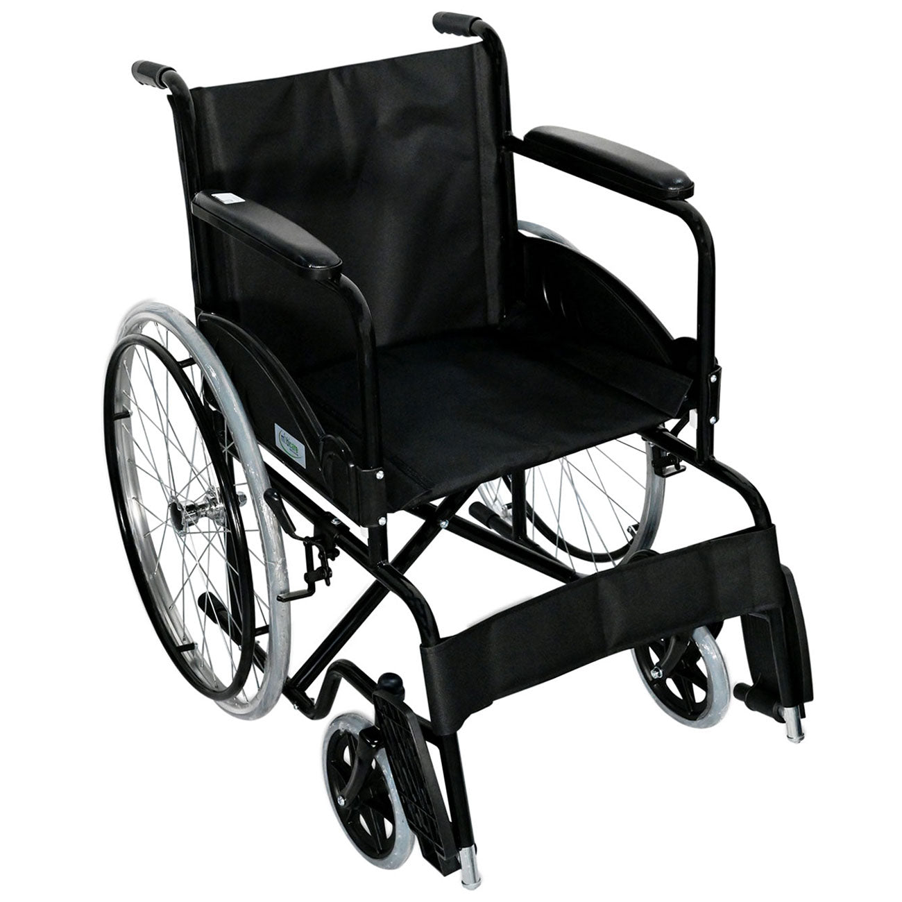 Mobicare Silla de Ruedas Adultos Plegable Ligera Llanta Todo Terreno Cómoda Freno de Mano