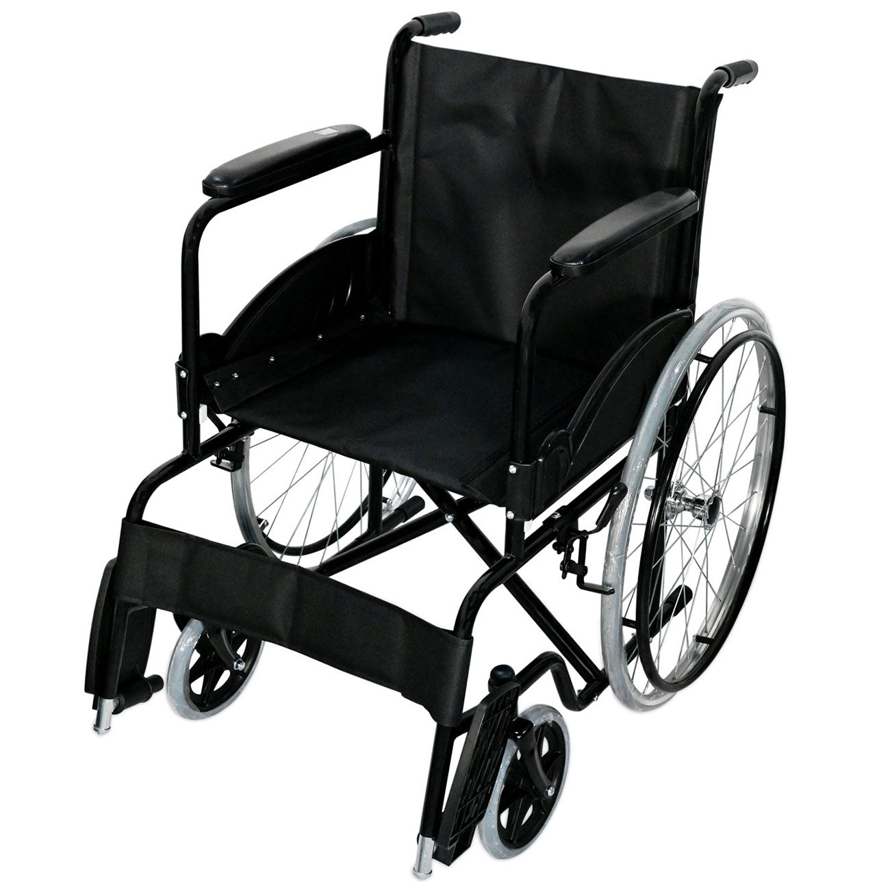 Mobicare Silla de Ruedas Adultos Plegable Ligera Llanta Todo Terreno Cómoda Freno de Mano