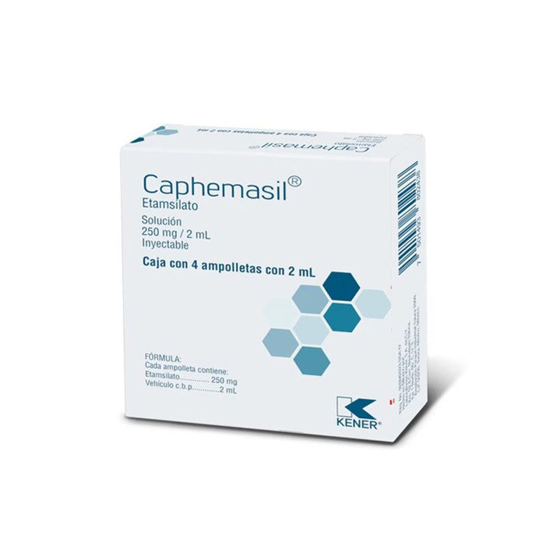 ETAMSILATO INY 250MG C/4 AMP(CAPHEMASIL)