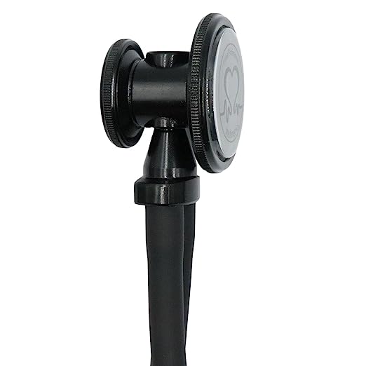 Estetoscopio Rappaport 2 Mangueras Campana Duplex / Negro Ninja