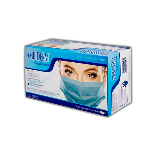 CUBREBOCAS 3 PLIEGOS C/ELASTICO