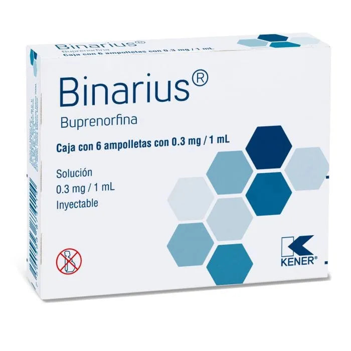 BUPRENORFINA INY 0.3MG 1ML C/6 AMP INS VP(BINARIUS) (CO)