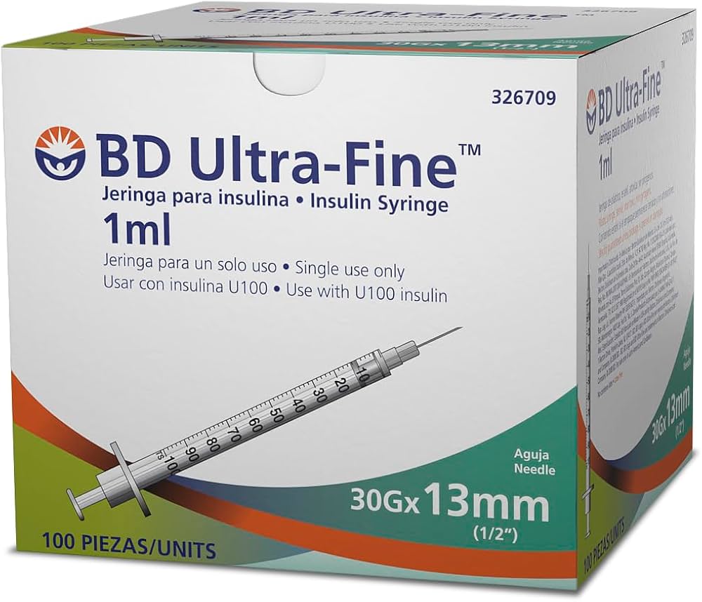 JERINGA P/INSULINA | CAPACIDAD: 1 ml / MEDIDA: 30x13
