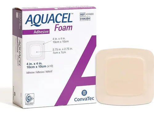 AQUACEL FOAM ADH 10x10CM(1X10) NAI