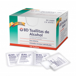 TOALLITAS (SWABS) ALCOHOL C/100