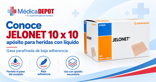 Conoce JELONET 10 x 10: apósito para heridas con líquido