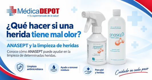¿Qué hacer si una herida tiene mal olor? ANASEPT y la limpieza de heridas