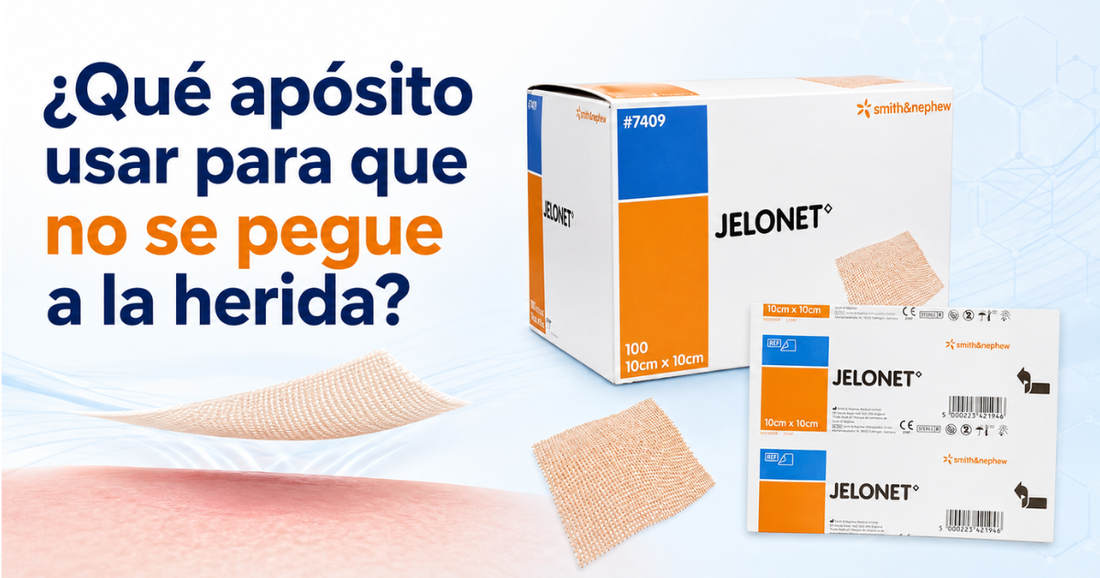 ¿Qué apósito usar para que no se pegue a la herida?