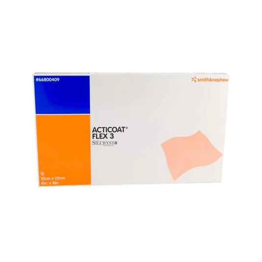 ACTICOAT FLEX 3 10x20CM APOSITO ANTIMICROBIANO PLATA 66800409