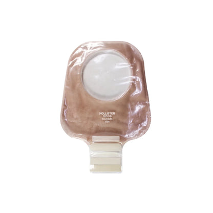 BOLSA COLOSTOMIA 18006 DE 2 PZAS SIN FILTRO C/CIERRE ARO: 102MM  FRENTE: ULTRA TRANSPARENTE