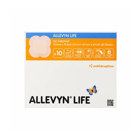 ALLEVYN LIFE 15.4x15.4CM APÓSITO HIDROCELULAR ADHESIVO DE SILICONA
