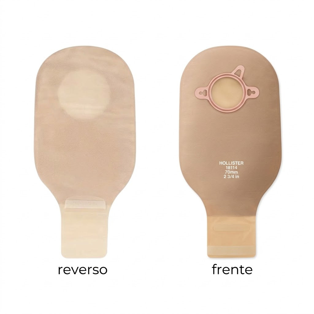 Bolsa 18114 De 2 Pzas Sin Filtro Con Cierre Aro: 70 mm Frente: Beige