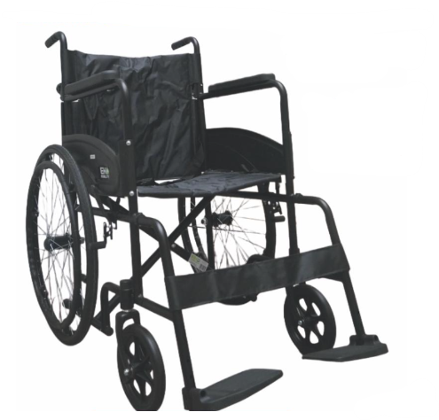 SILLA RUEDAS 18P CON DESCANSA PIES DESM NEGRO REF: WXO18NEFDAS