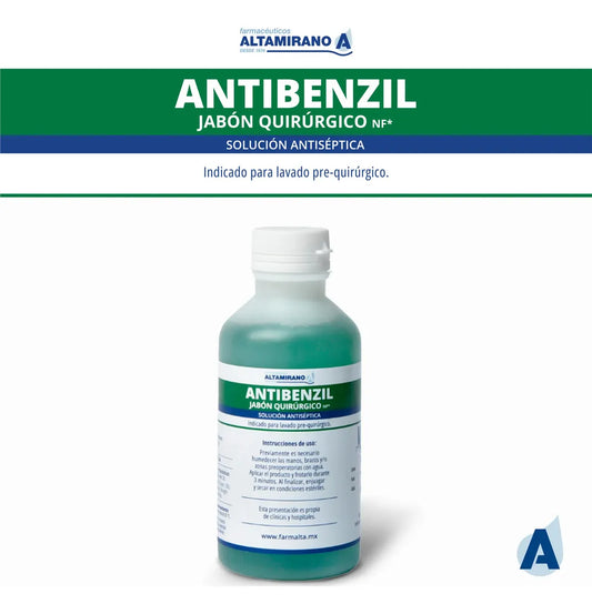 ANTIBENZIL 120ML JABÓN QUIRÚRGICO NF SOLUCIÓN ANTISÉPTICA