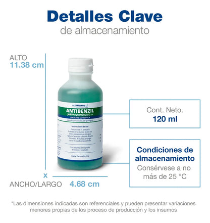 Antibenzil NF Jabón Quirúrgico Solución Antiséptica