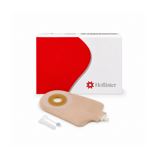 BOLSA UROSTOMIA 8460 DE 1 PZA PLANA REC:64mm CON MARCO ADHESIVO MICROPOROSO PREMIER