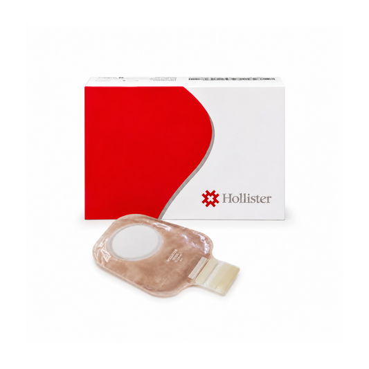 BOLSA COLOSTOMIA 18006 DE 2 PZAS SIN FILTRO C/CIERRE ARO: 102MM  FRENTE: ULTRA TRANSPARENTE