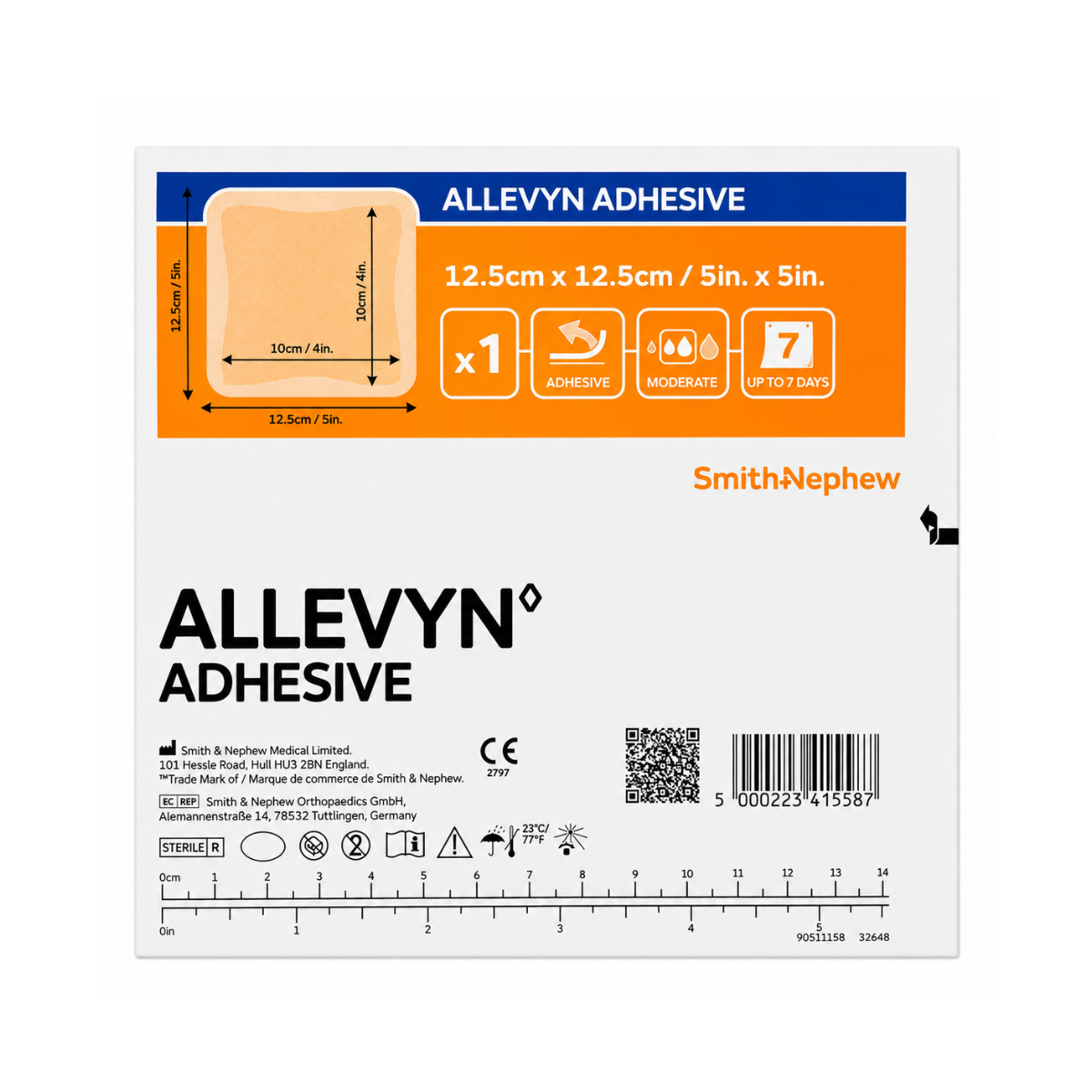 ALLEVYN ADHESIVO 12.5x12.5cm