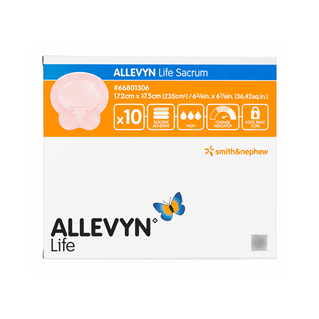 ALLEVYN LIFE SACRUM 17.2x17.5cm