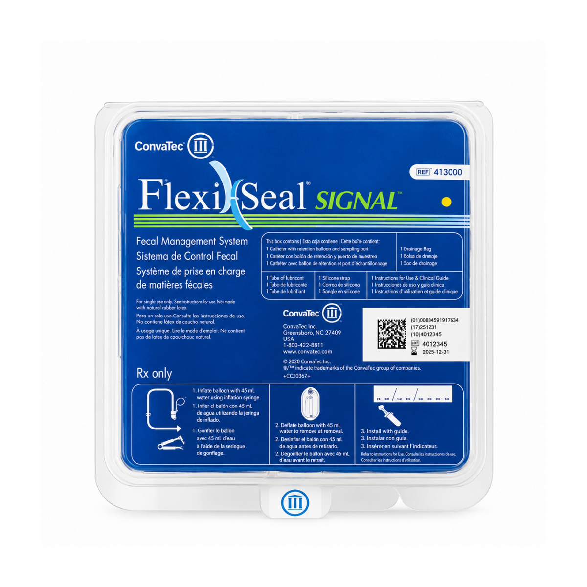 Flexi-Seal Signal RX Sistema de Manejo de Incontinencia Fecal 418000