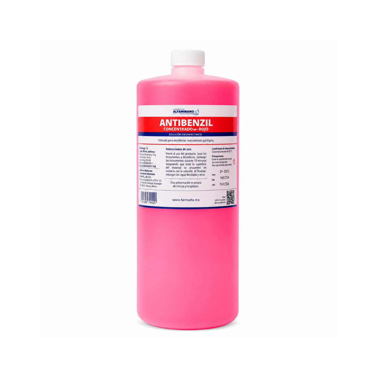 ANTIBENZIL CONCENTRADO ROJO 1 L