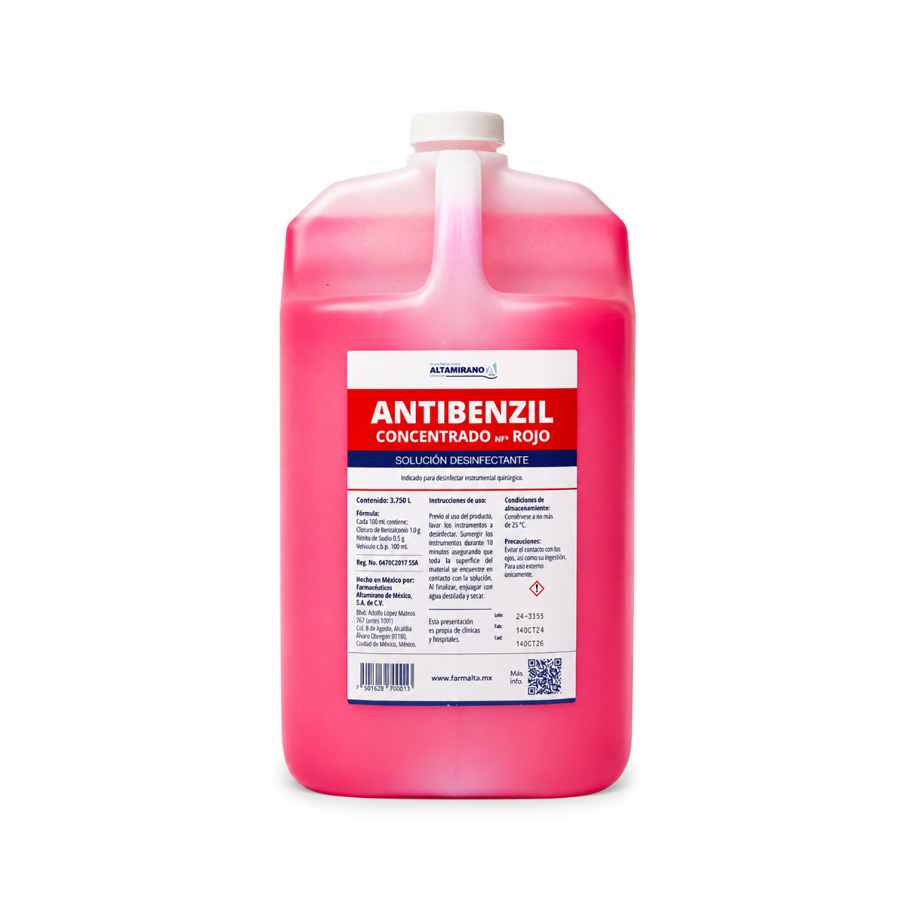 ANTIBENZIL CONCENTRADO ROJO 3.75 L