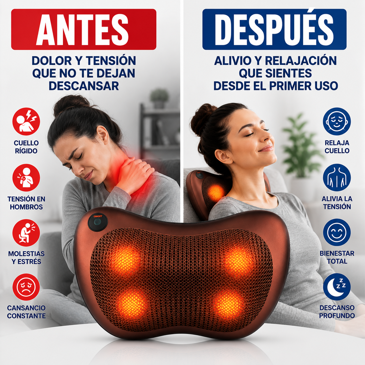 ALMOHADA DE MASAJE RELAJANTE