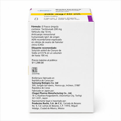 ROACTEMRA® 200 MG/10 ML TOCILIZUMAB SOLUCIÓN PARA INFUSIÓN IV