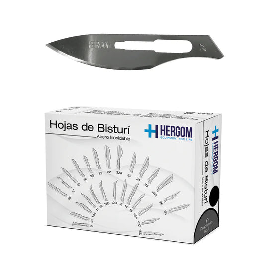 HOJA DE BISTURI | MATERIAL: ACERO INOXIDABLE / MEDIDA: #22 / REF: HB22