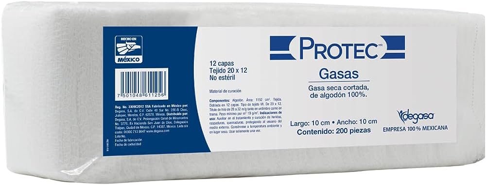 ESPONJA DE GASA 10X10 S/TR.N/EST.PTE/200