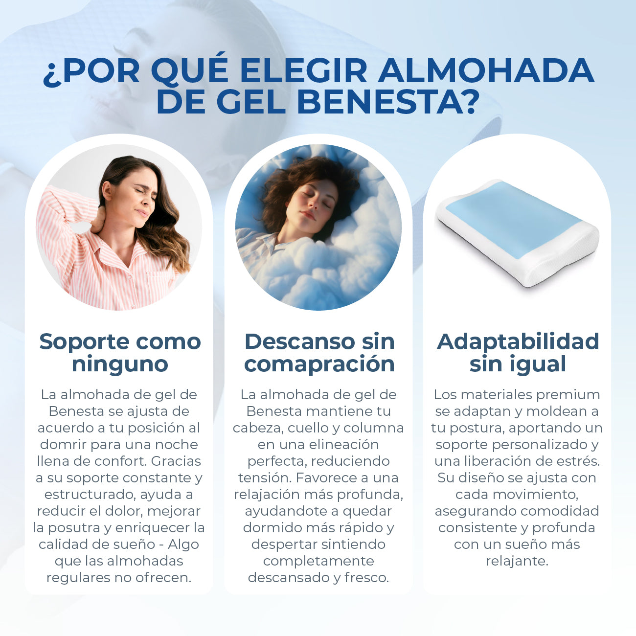 ALMOHADA DE GEL BENESTA