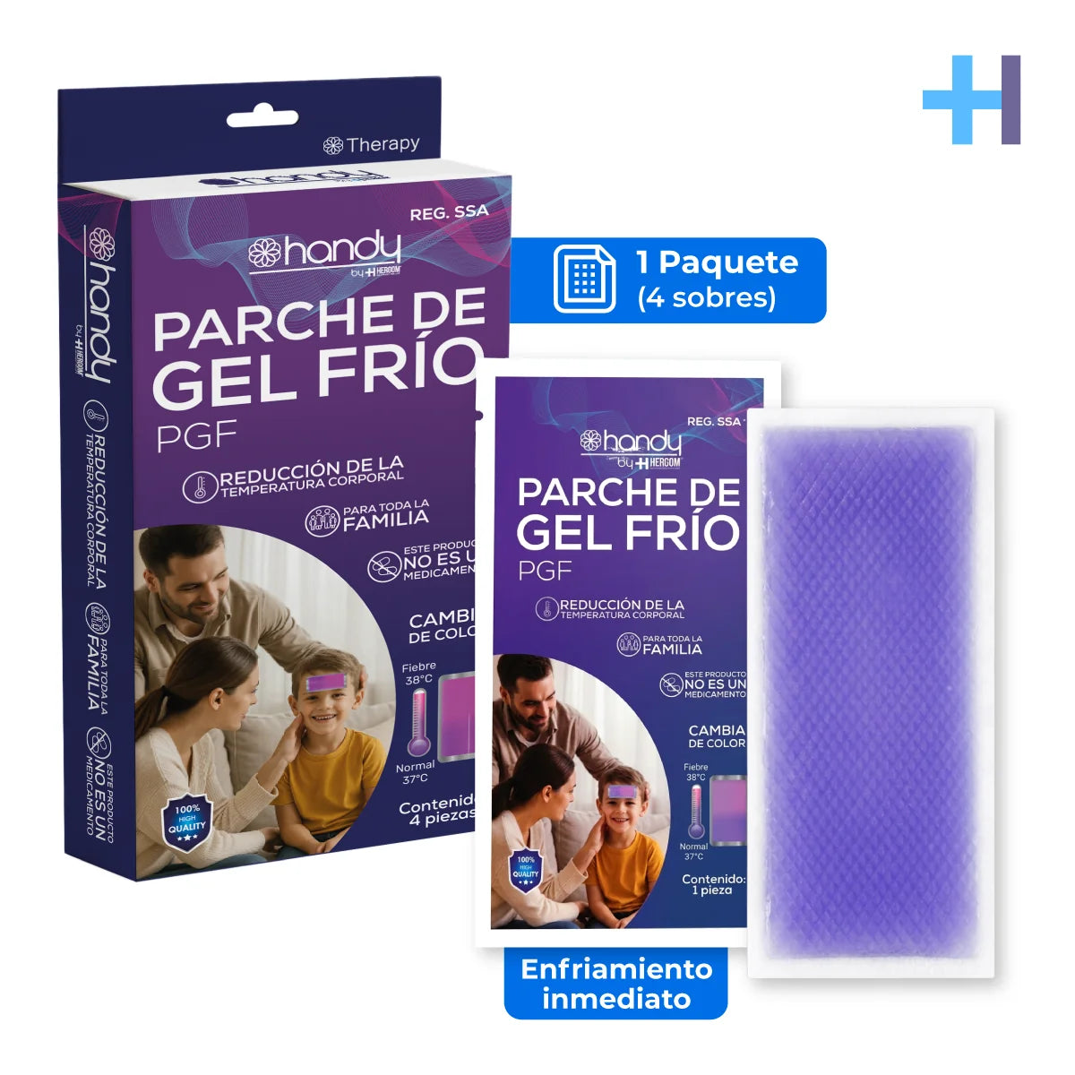 PARCHE GEL FRIO 4 SOBRES | REF: PGF