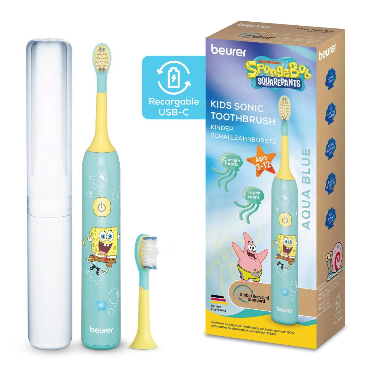 CEPILLO ELECTRICO RECARGABLE INF BOB | REF: SC11BOB